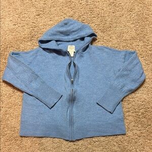 Blue 100% Merino Wool Kids Hoodie